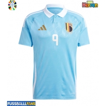 Belgien Leandro Trossard #9 Auswärtstrikot EM 2024 Kurzarm